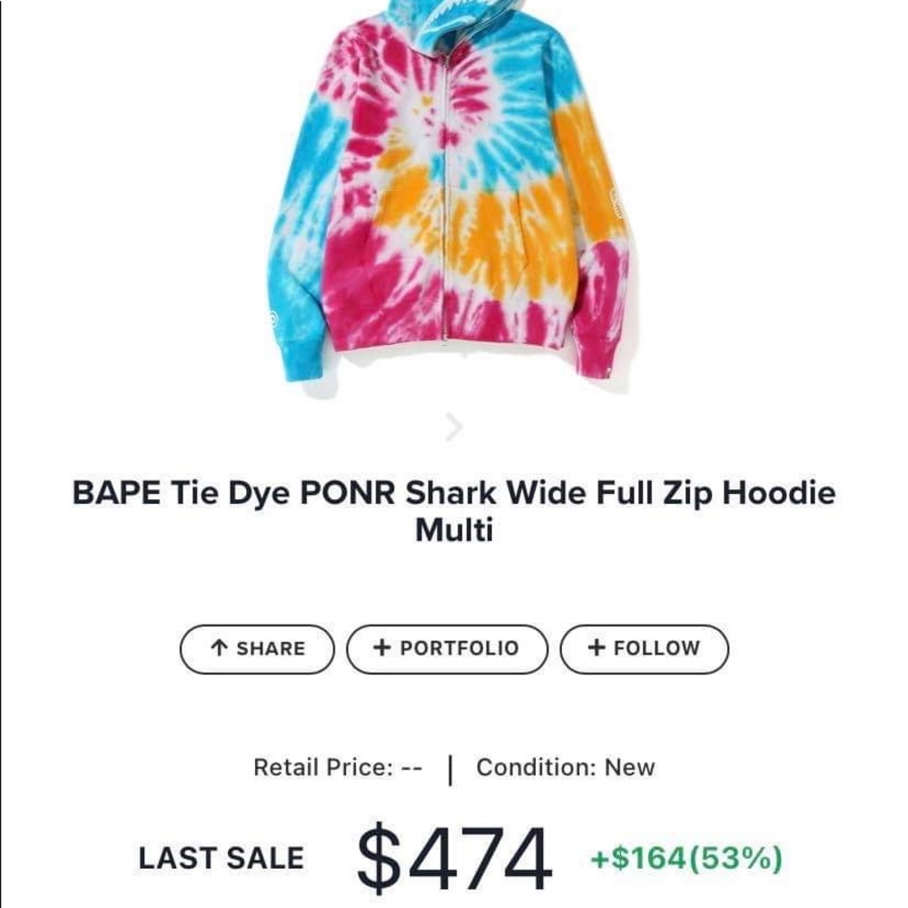 Bape Full zip shark
